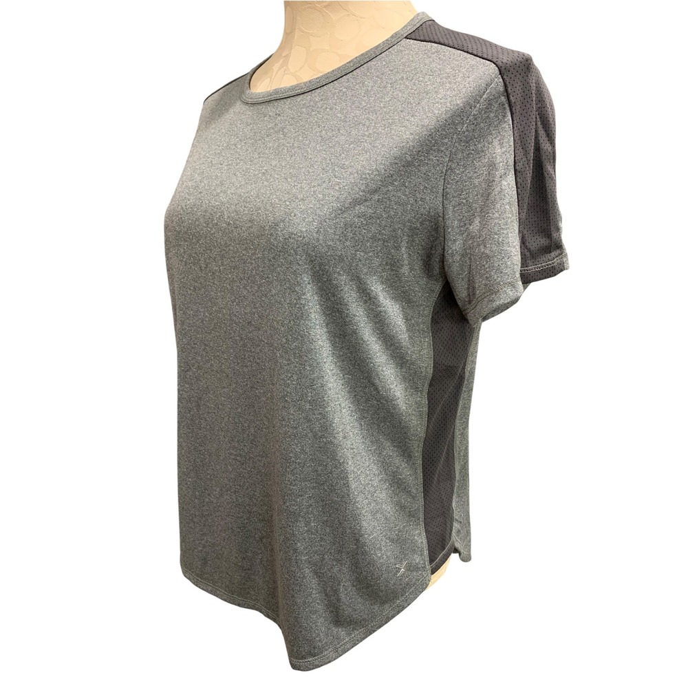 Size XL (18.5P) Xersion Girls Plus Size Gray Quick-Dri Activewear Shirt
